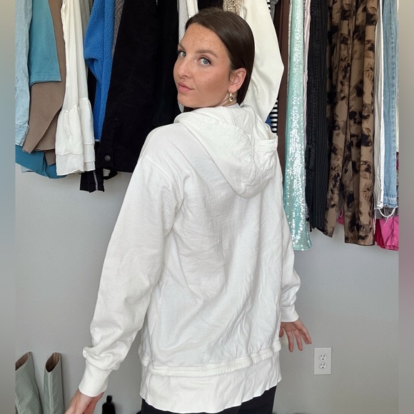 Athleta Cream Hooded Top - Picture 3 of 3